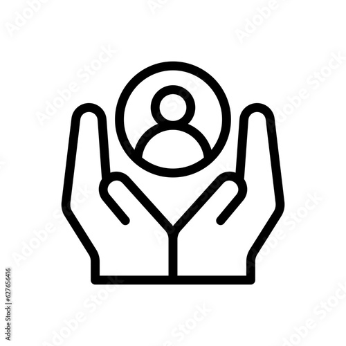 human resources line icon