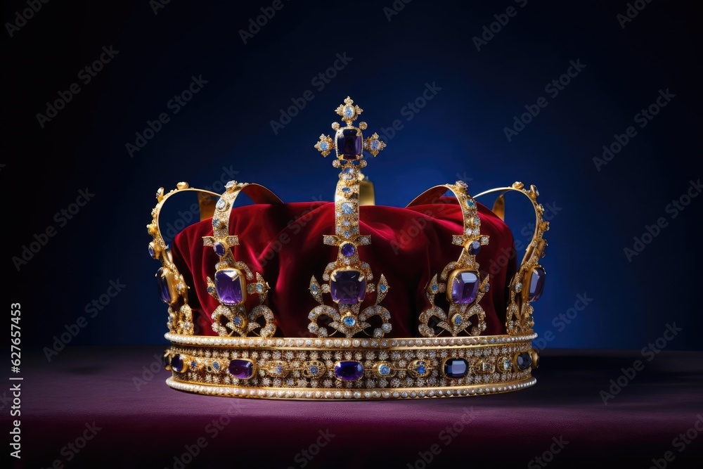 The crown of the king or queen