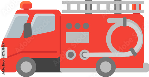 働く車・消防車　イラストセット.