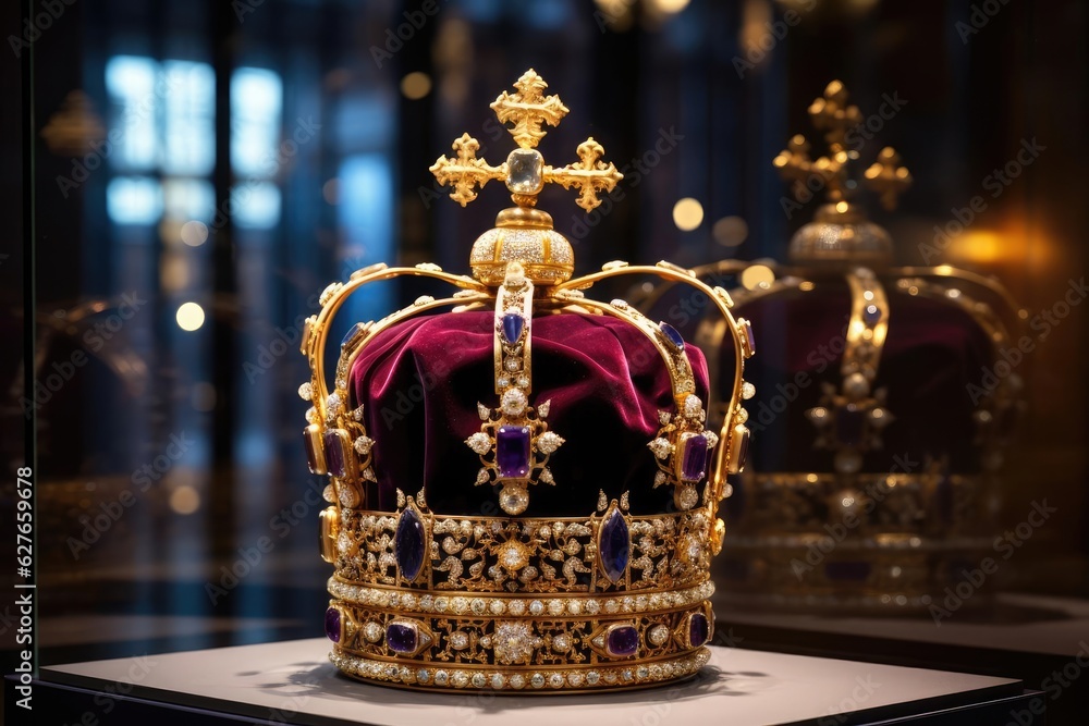 The crown of the king or queen