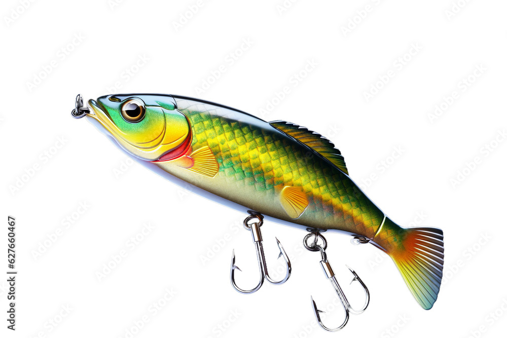 A fishing lure. isolated object, transparent background A fishing lure. isolated object, transparent background