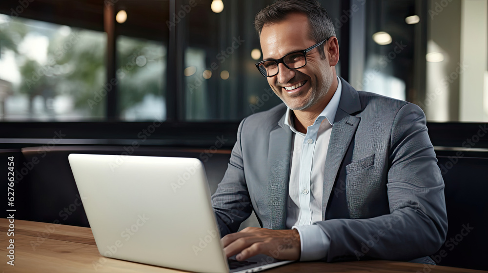 businessman working on laptop businessman working on laptop