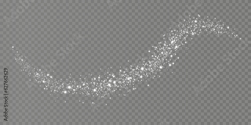 White scattering of small particles of sugar crystals, flying salt, top view of baking flour. White powder, powdered sugar explosion isolated on transparent light background. Vector illustration.