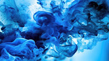 blue color under water splash effect, wallpaper watercolor design, ai generated image
