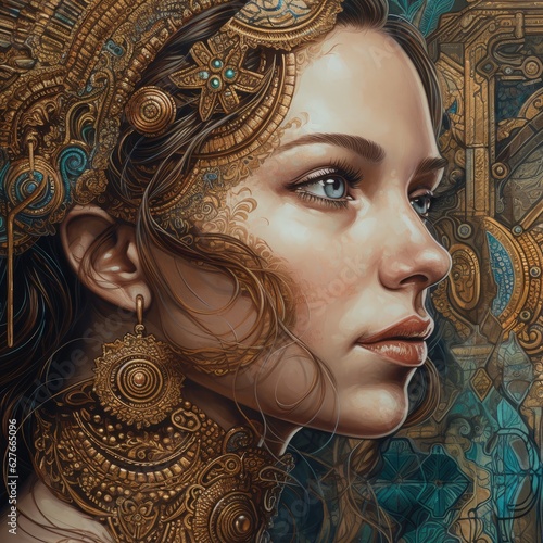 Portrait of a beautiful woman