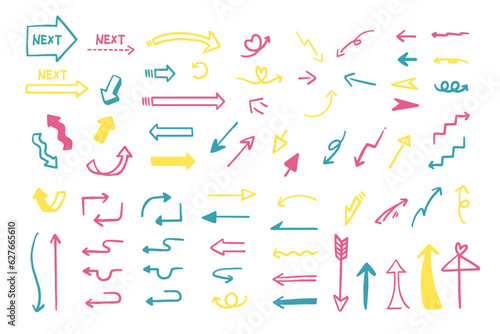 シンプルな矢印のアイコンセット