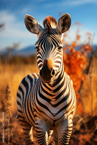 Zebra, Wildlife Photography, Generative AI © Vig