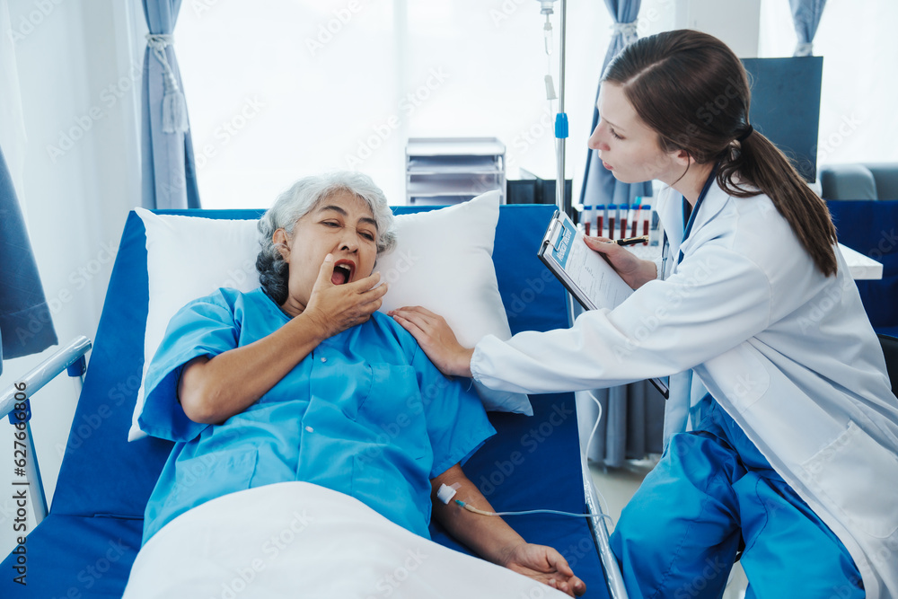 Female doctor examined patient health peace of mind. Basic procedure