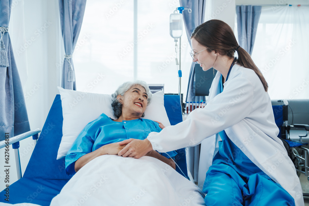 Female doctor examined patient health peace of mind. Basic procedure