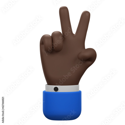 V Hand Gesture