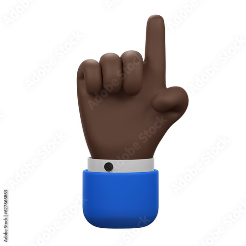Pointing Up Hand Gesture