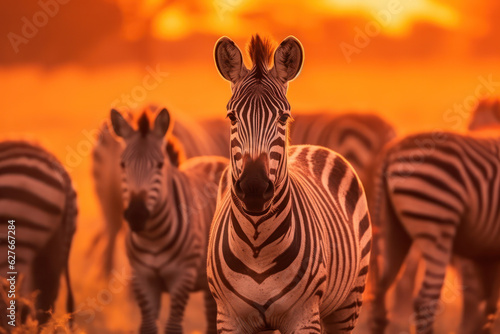 Zebra, Wildlife Photography, Generative AI
