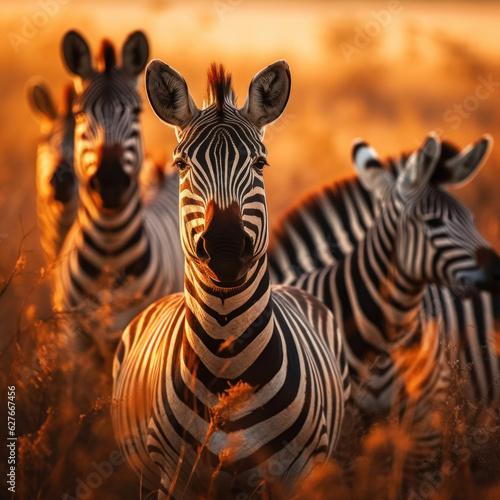Zebra  Wildlife Photography  Generative AI