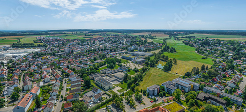 Bad Saulgau in Baden-W  rttemberg im Luftbild  Blick in die s  dlichen Stadtbezirke