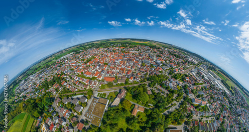 Panoramablick über die Kurstadt Bad Saulgau