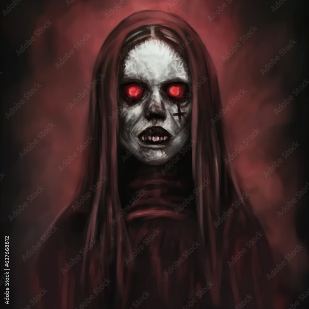 Angel of Death. Horror portrait