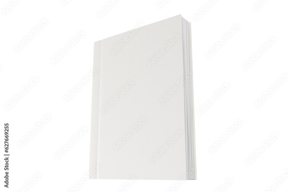 Mockup of a blank hardcover book on isolated background Mockup of a blank hardcover book on isolated background