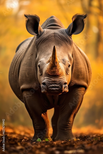 Rhino  Wildlife Photography  Generative AI