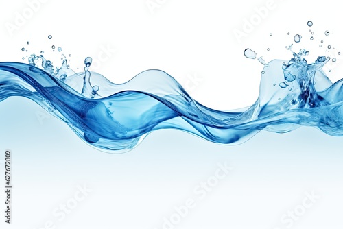 water splash on white background