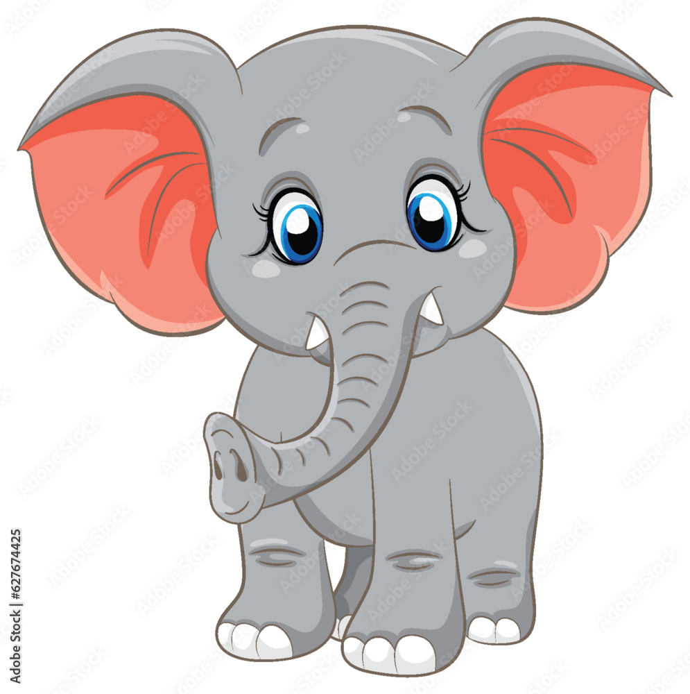 Cute Elephant Cartoon Character Cute Elephant Cartoon Character