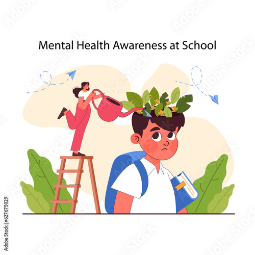 Pedagogy. Students' mental health awareness in school. Children upbringing
