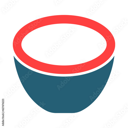Crucible Glyph Two Color Icon Design