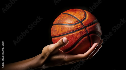 basketball in hand - AI generated © Custom Media