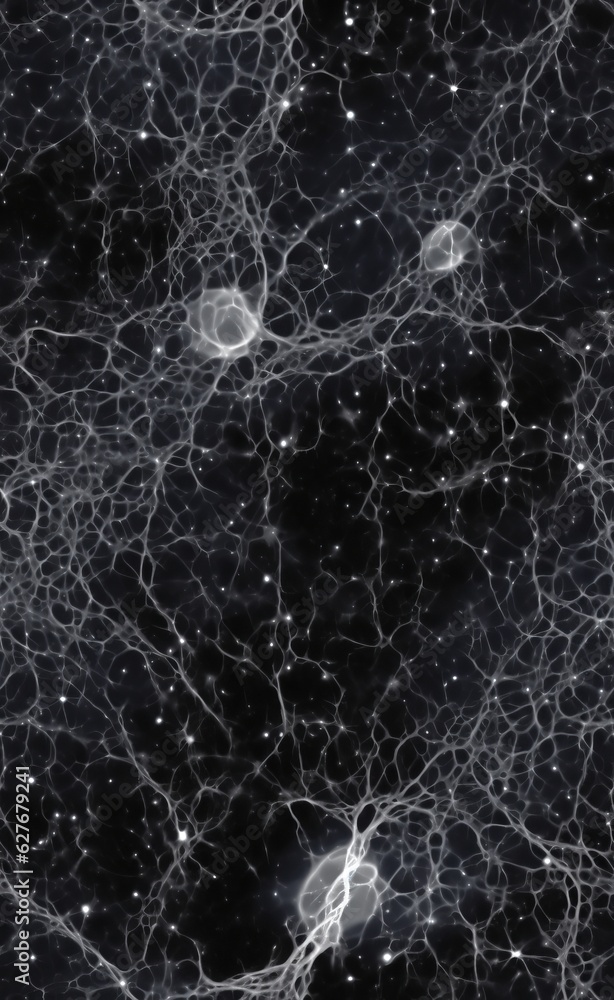 Map of dark matter in the universe. Beautiful illustration picture. Generative AI