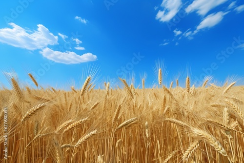 Whispers of a Wheat Field: Golden Color and the Sky is Blue, Generative AI