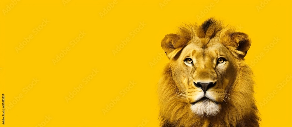 A beautiful view of lion. Generative AI. A beautiful view of lion. Generative AI.