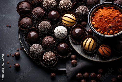 close up of chocolate candy © PinkiePie