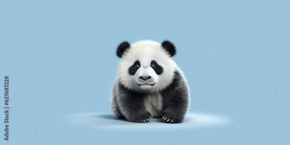 A beautiful view of Panda Bear. Generative AI. A beautiful view of Panda Bear. Generative AI.