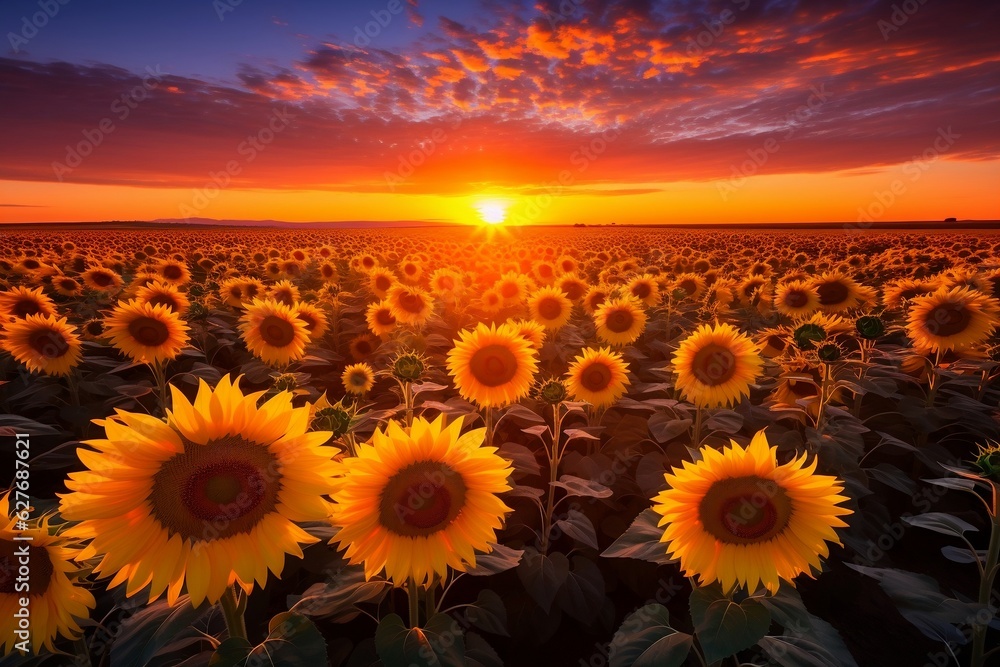 Sunflower field, Generative Ai