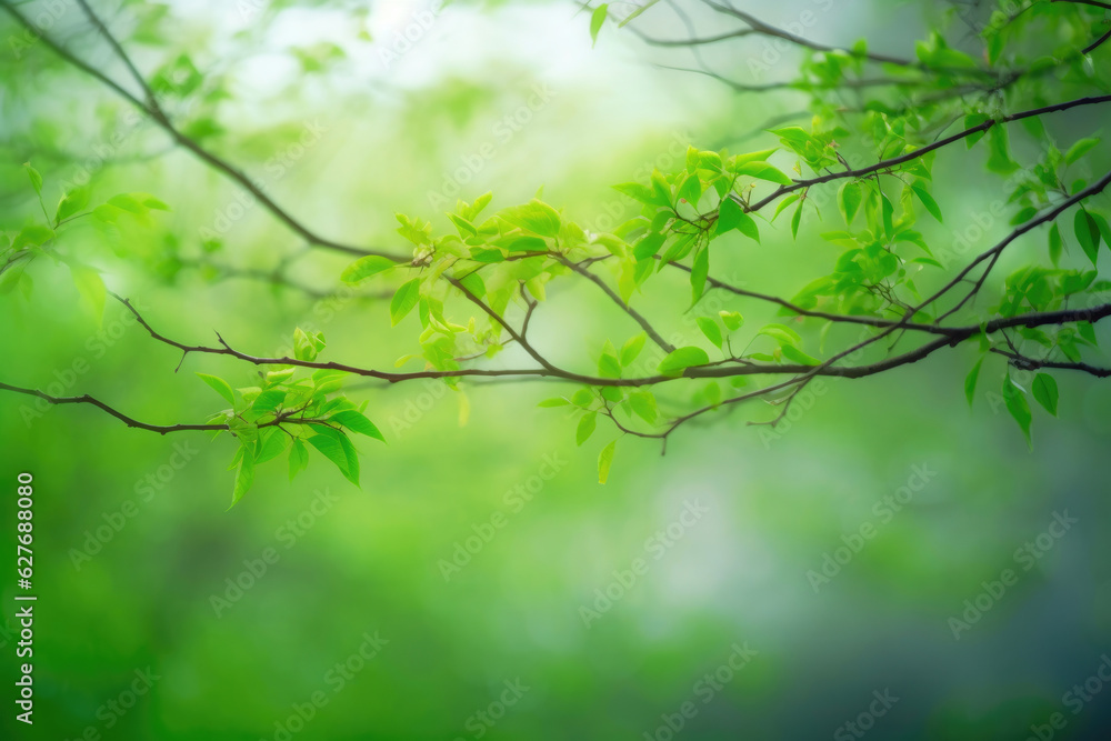 Obraz premium Vibrant Green Branches