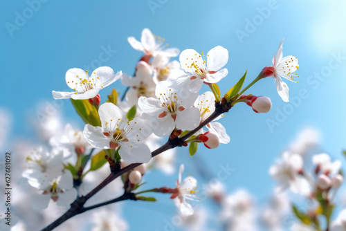 Youthful Pear Blossoms in a Whirl of Colors