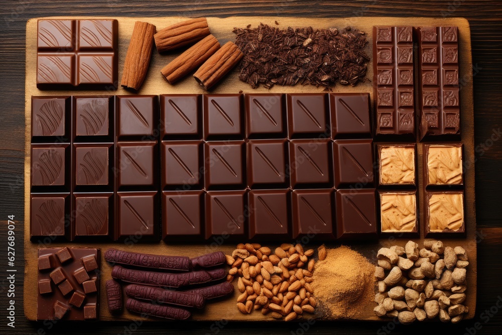 close up of chocolate candy close up of chocolate candy