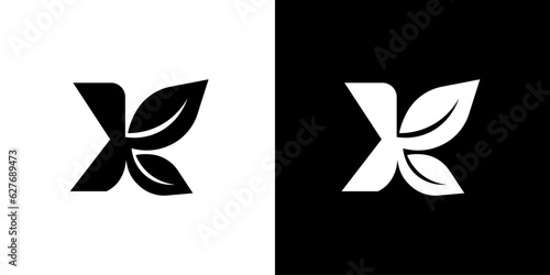 unique initial k logo