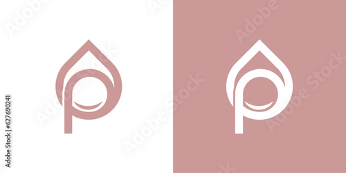 initials logo t and p square