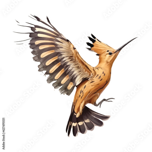 Hoopoe bird vector ilustration