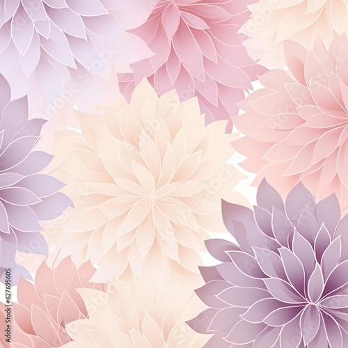colorful pastel flower petals abstract background. pastel and soft floral card. generative ai