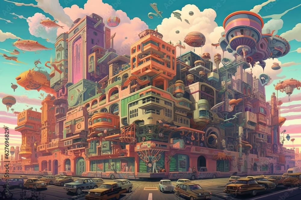 modern style high detailed illustration of a futuristic building, ai tools generated image modern style high detailed illustration of a futuristic building, ai tools generated image