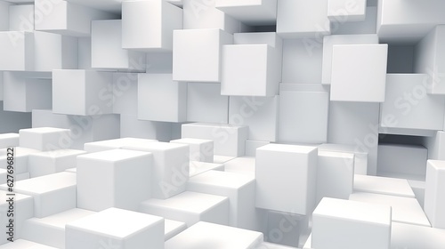 abstract digital background with white boxes  ai tools generated image
