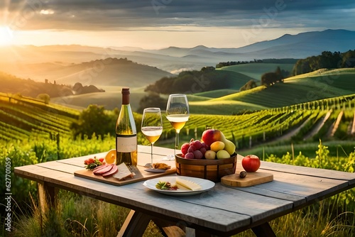 picnic in the vineyard