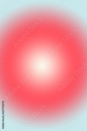 Kreis mit Farbverlauf zum Zentrum hin; softer Farbübergang in rot, blau und cremefarben
