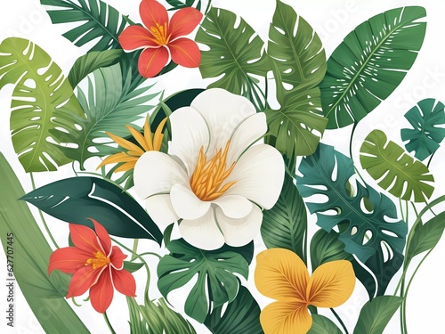 Wallpaper Mural Nature's Elegance Unveiled: Embrace the Beauty of a Seamless Floral Masterpiece for Your Designs! Background Pattern Texture Torontodigital.ca