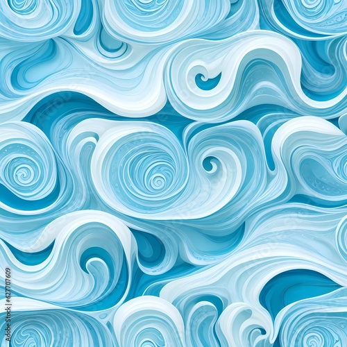 Wave of Elegance: Dive into the Mesmerizing Patterns of a Seamless Water-inspired Masterpiece! Background Image Pattern Texture