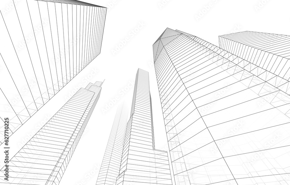 Skyscrapers in the city Skyscrapers in the city