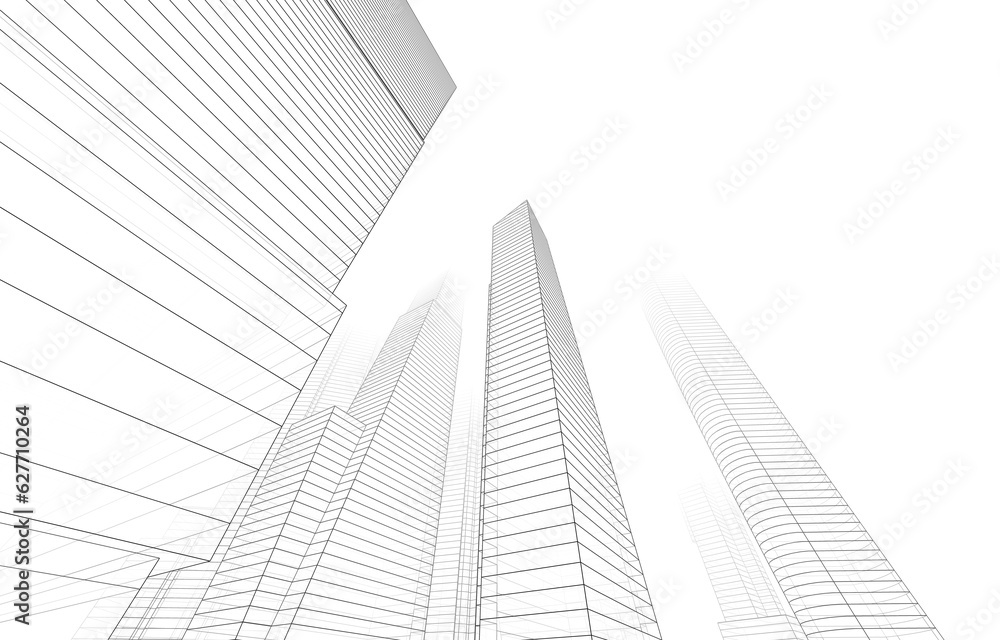 Skyscrapers in the city Skyscrapers in the city
