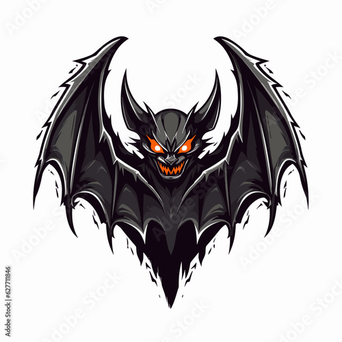 Esport vector logo bat, bat icon, bat head, vector
