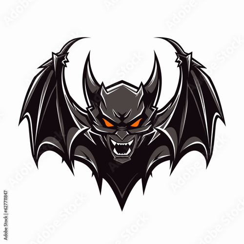Esport vector logo bat, bat icon, bat head, vector